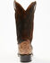 Image #5 - Corral Men's Exotic Python Western Boots - Square Toe, Brown, hi-res