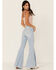 Image #4 - Shyanne Women's Destructed Knee Super Flare Leg Jeans, , hi-res