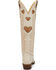 Image #5 - Justin Women's Heart Inlay Tall Western Boots - Snip Toe, Cream, hi-res