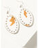 Image #2 - Idyllwind Women's Hyland Hair-On Earrings, Brown, hi-res