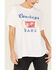 Image #3 - White Crow Women's Cowboys & Dive Bars Oversized Graphic Tee, White, hi-res