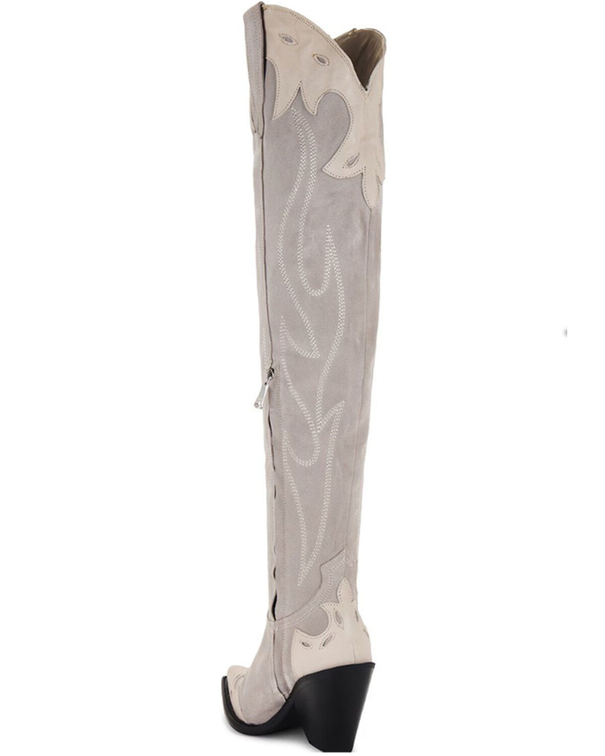 Image #5 - Free People Women's Wild West Suede Tall Western Boots - Snip Toe, Pink, hi-res