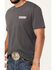 Image #4 - Wrangler Men's Boot Barn Exclusive Logo Short Sleeve Graphic T-Shirt, Charcoal, hi-res