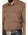Image #3 - Gibson Trading Co Men's Railway Striped Print Long Sleeve Snap Western Shirt, Brown, hi-res