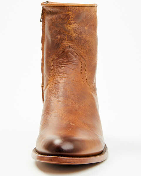 Image #4 - Moonshine Spirit Men's Pancho 8" Zipper Western Boot - Medium Toe, Brown, hi-res