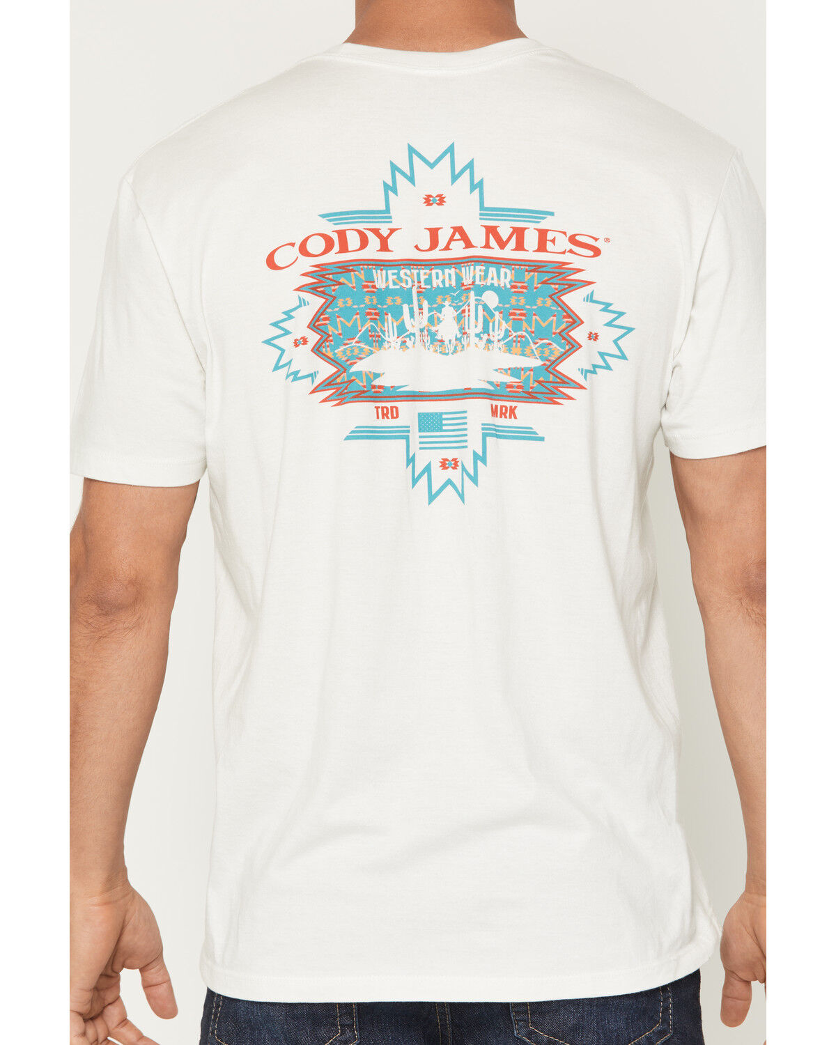 Image #4 - Cody James Men's Southwestern Sunset Short Sleeve Graphic T-Shirt, Natural, hi-res