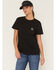 Image #1 - Carhartt Women's Relaxed Fit Lightweight Short Sleeve Pocket Tee, Black, hi-res