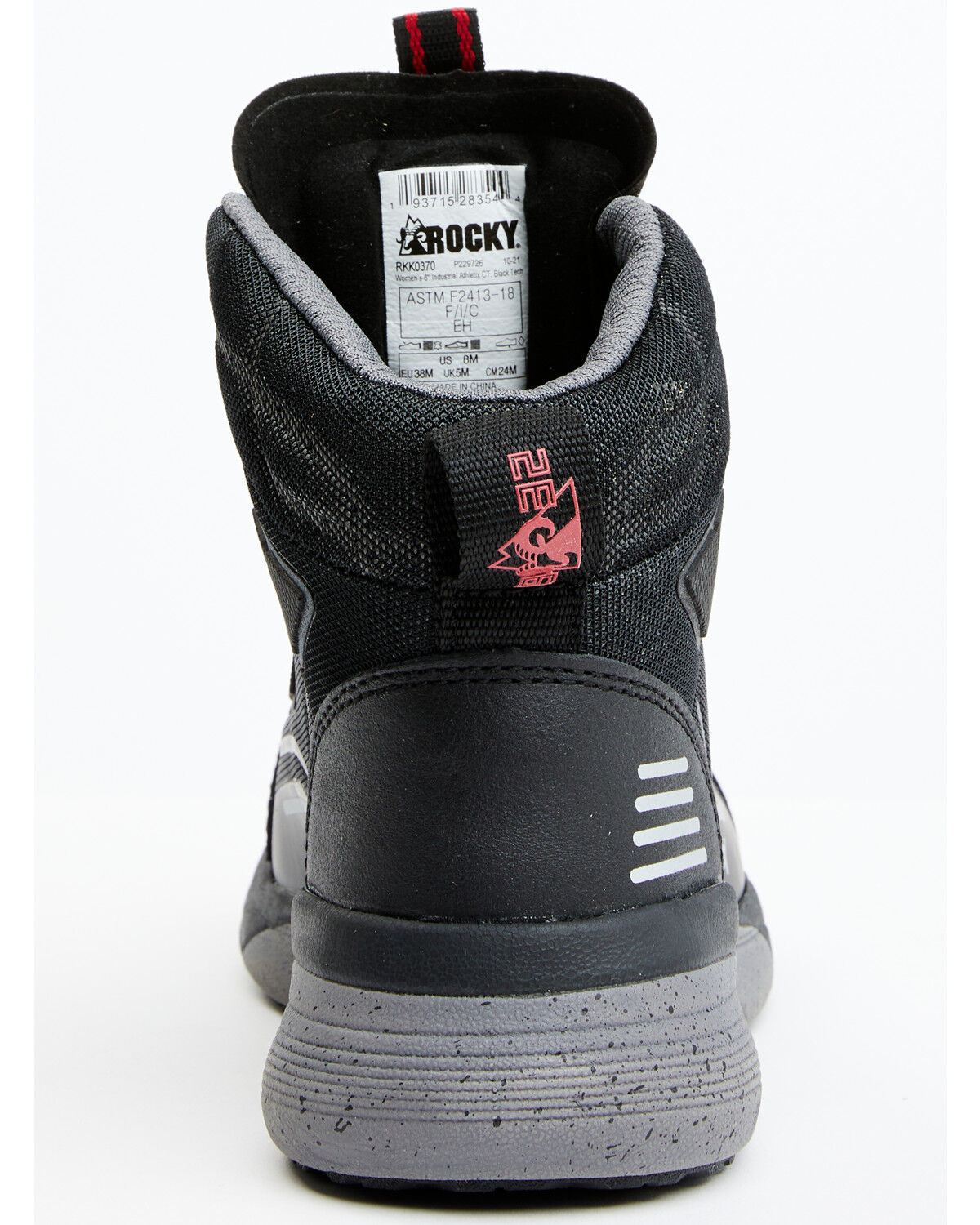 Image #5 - Rocky Men's Industrial Athletix Hi-Top 6" Work Shoe - Composite Toe, Black, hi-res