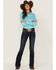 Kimes Ranch Women's KC Tencel Long Sleeve Snap Shirt, Turquoise, hi-res
