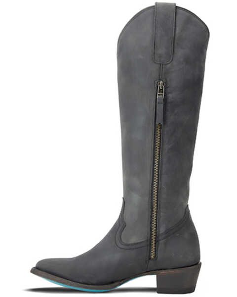 Image #3 - Lane Women's Plain Jane Tall Western Boots - Medium Toe , Black, hi-res