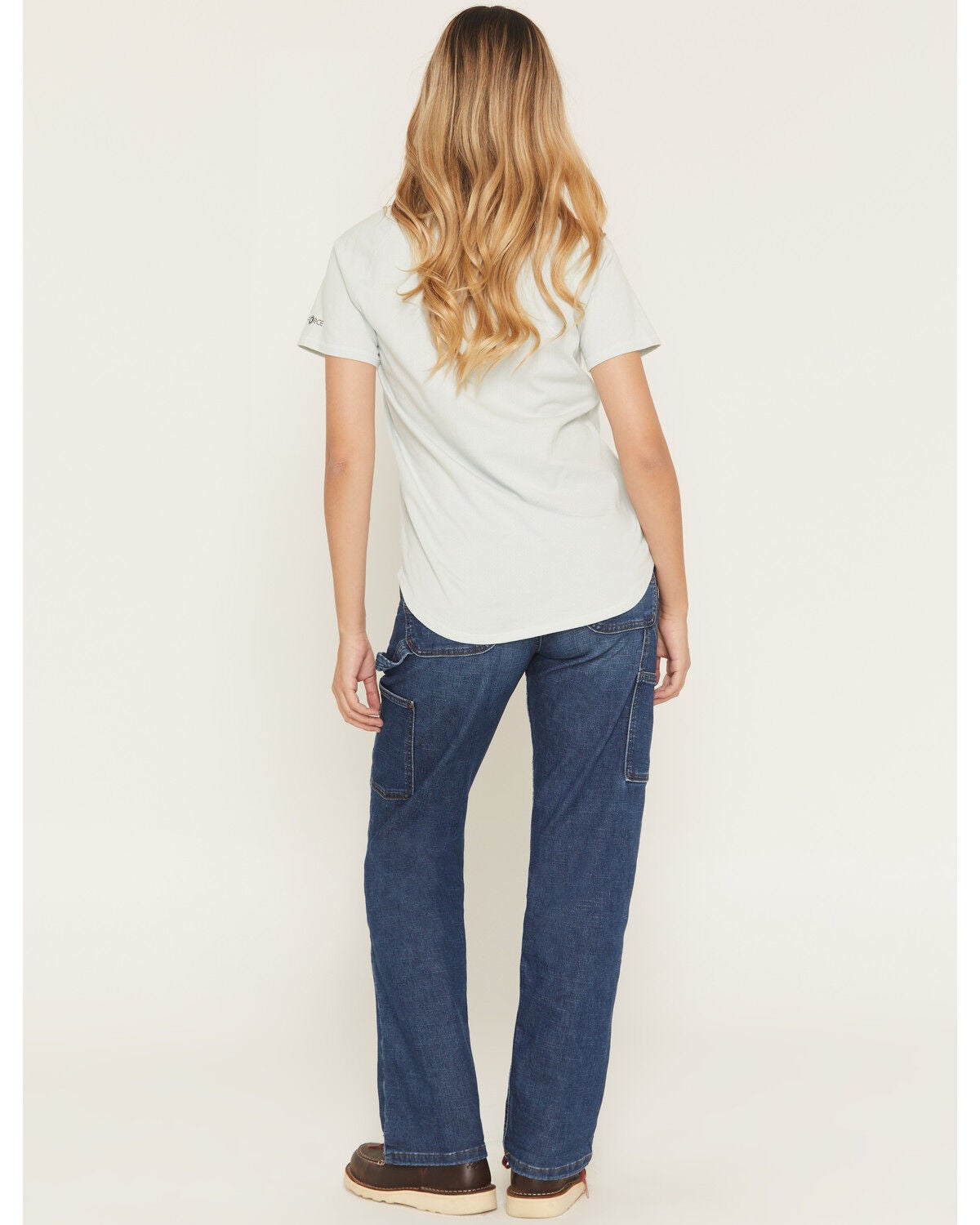 Image #3 - Carhartt Women's Dark Wash Carpenter Denim Jeans, Dark Wash, hi-res