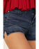 Image #2 - Shyanne Women's States Americana Embroidered High Rise 1/2 Shorts, , hi-res