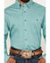 Image #3 - George Strait by Wrangler Men's Solid Long Sleeve Button-Down Stretch Western Shirt, Turquoise, hi-res