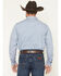 Image #4 - Cody James Men's Coastal Cowboy Micro Geo Print Long Sleeve Snap Western Shirt, Blue, hi-res