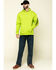 Image #6 - Ariat Men's Lime Heather Rebar Graphic Hooded Work Sweatshirt, Green, hi-res