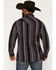 Image #4 - Moonshine Spirit&reg;&nbsp;Men's Reverend Stripe Print Long Sleeve Snap Flannel Shirt, Black, hi-res