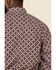Image #5 - Resistol Men's Red Orchard Geo Print Long Sleeve Western Shirt, Red, hi-res