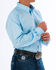 Image #2 - Cinch Men's Striped Print Tencel Long Sleeve Button-Down Western Shirt - Big, Light Blue, hi-res