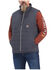 Image #1 - Ariat Men's Rebar Valiant Stretch Canvas Zip-Front Insulated Work Vest, Charcoal, hi-res