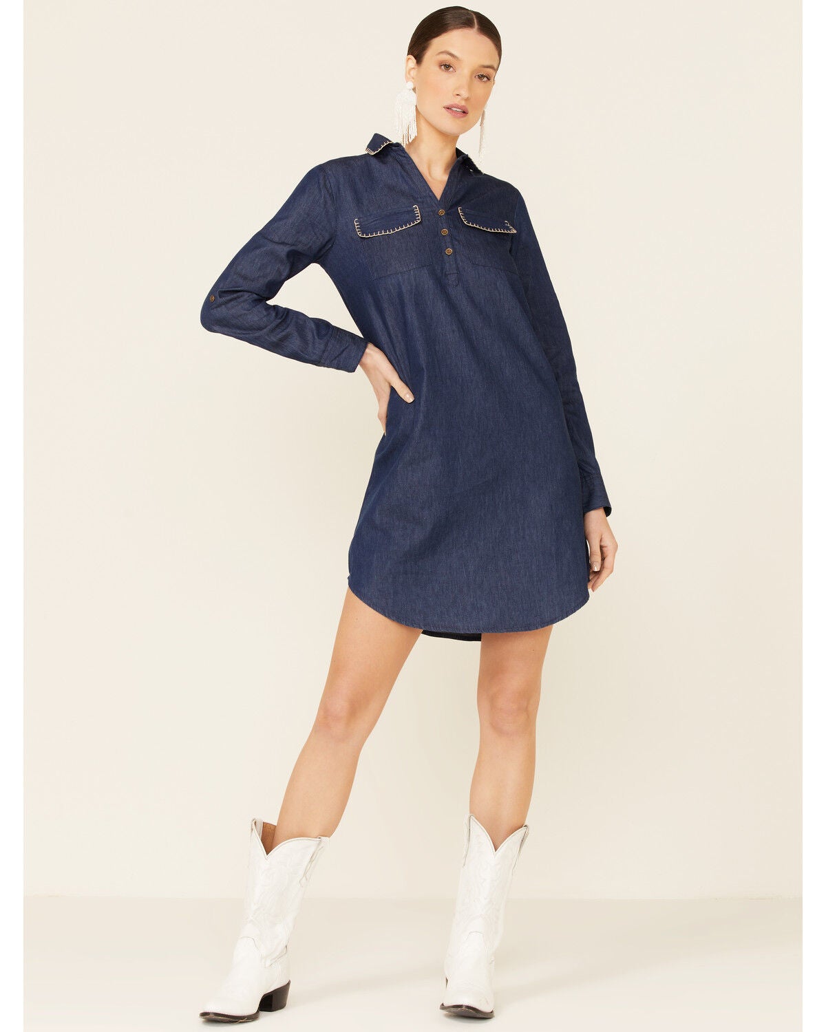 lacoste denim dress