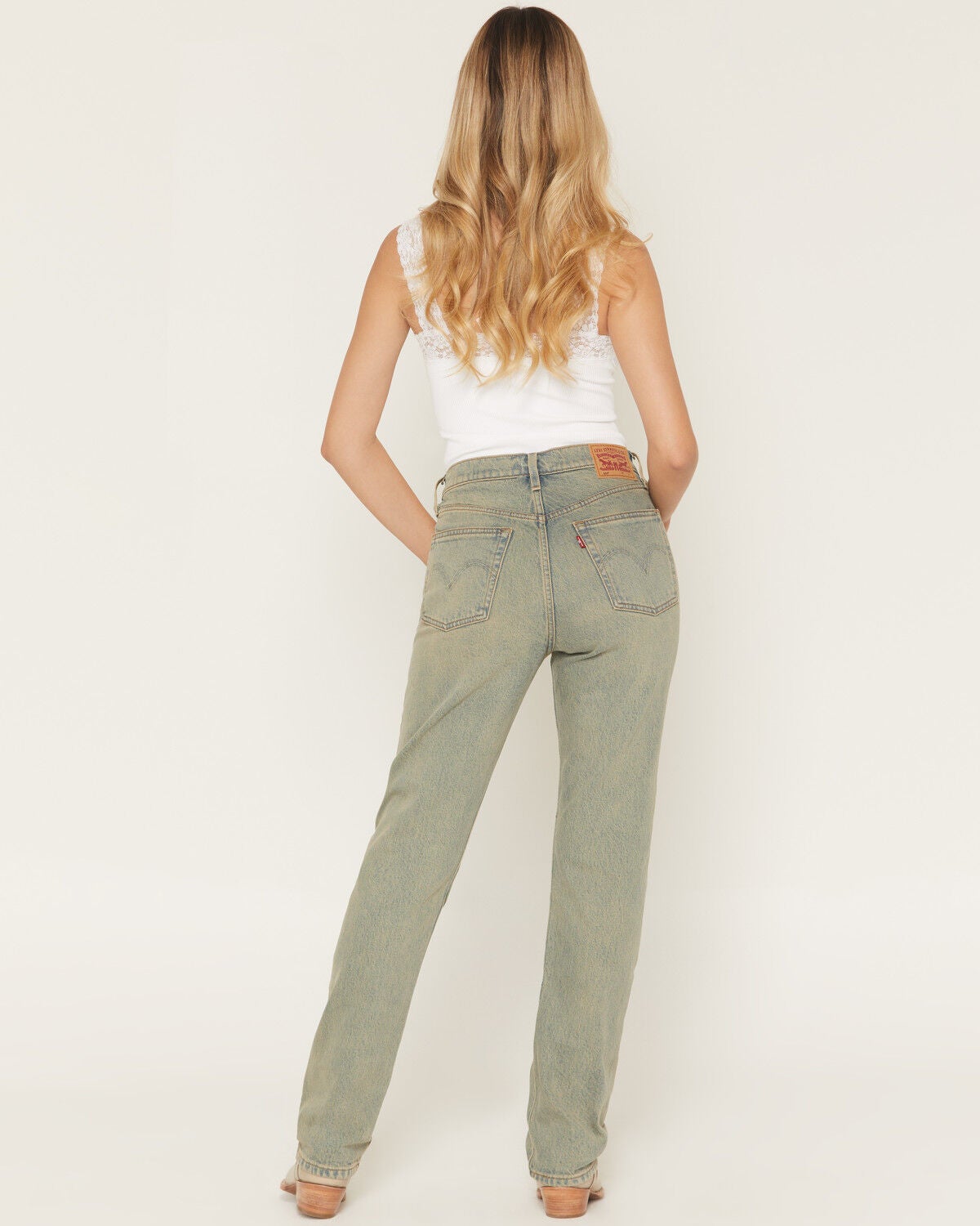 Image #3 - Levi's Women's 501&reg; Miners Business Medium Wash High Rise Straight Stretch Denim Jeans, Medium Wash, hi-res
