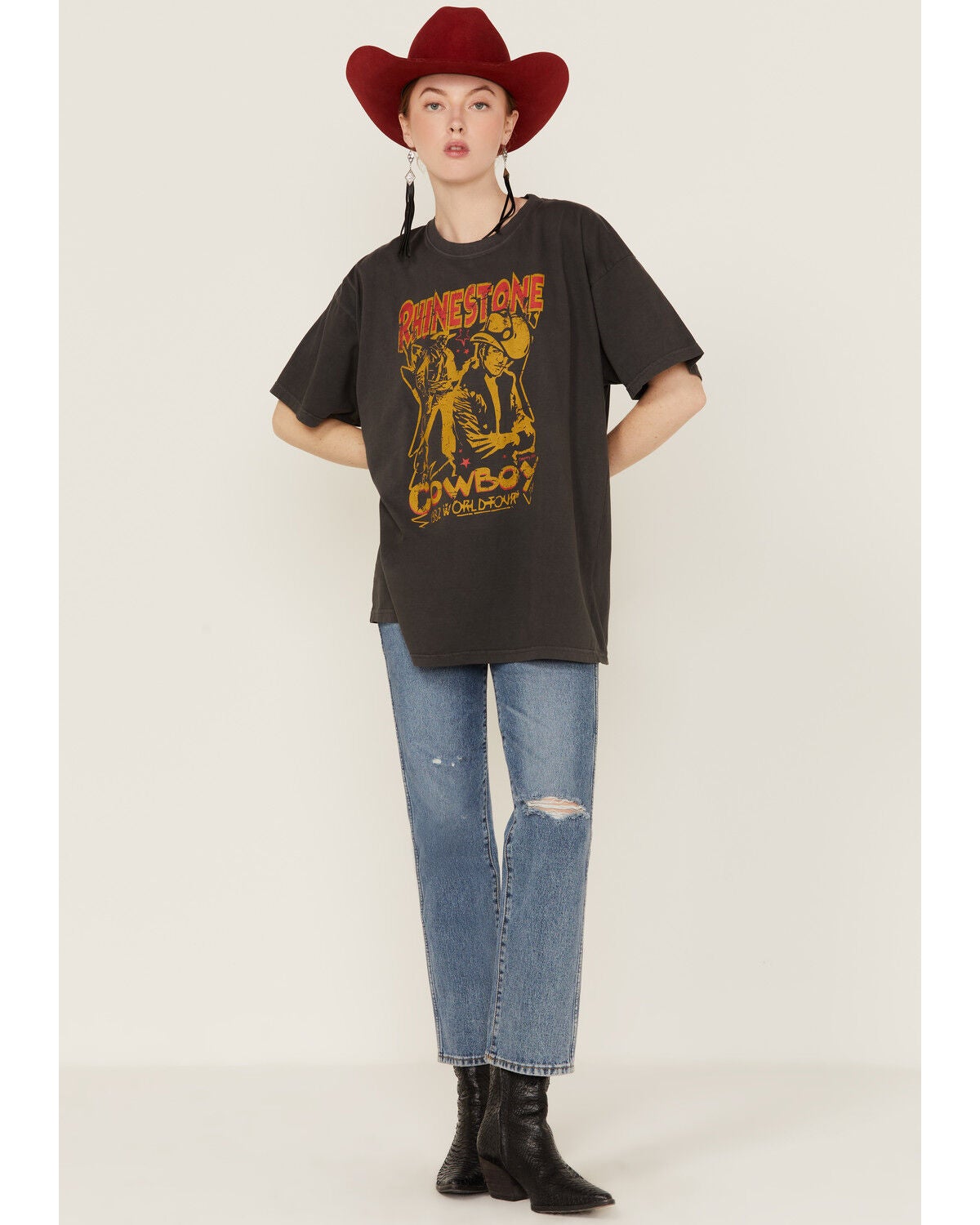 Country Deep Women's Rhinestone Cowboy 