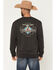 Image #1 - Wrangler Men's Steerhead Graphic Crewneck Sweatshirt, Black, hi-res