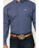 Image #3 - Cowboy Hardware Men's Cross Floral Print Long Sleeve Button-Down Stretch Western Shirt, Navy, hi-res