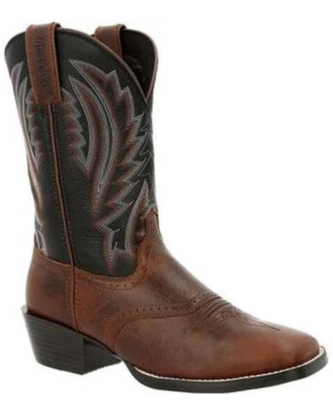 Durango Men's Westward Western Boots - Broad Square Toe, Black, hi-res
