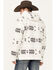 Image #4 - Cinch Men's Southwestern Henley Hooded Sweatshirt, Cream, hi-res