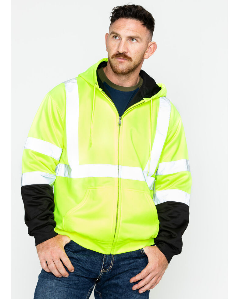 Hawx Men's Soft Shell High-Visibility Safety Jacket - Big & Tall, Yellow, hi-res