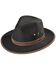 Outback Trading Co. Black Madison River UPF50 Sun Protection Oilskin Hat, Black, hi-res