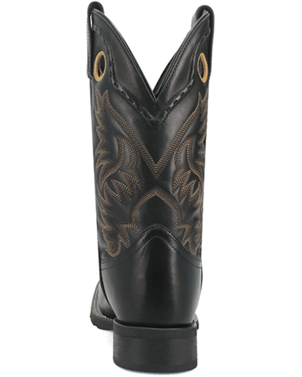 Image #5 - Laredo Men's Kane Western Boots - Broad Square Toe, Black, hi-res