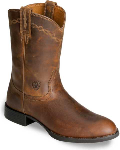 Image #1 - Ariat Men's Heritage Roper Western Boots - Round Toe, Distressed, hi-res
