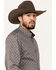 Image #2 - RANK 45® Men's Alton Southwestern Print Long Sleeve Button-Down Shirt - Tall , Black, hi-res