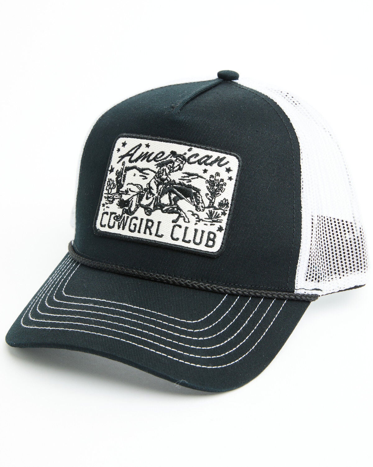 Shyanne Women's American Cowgirl Ball Cap, Black, hi-res
