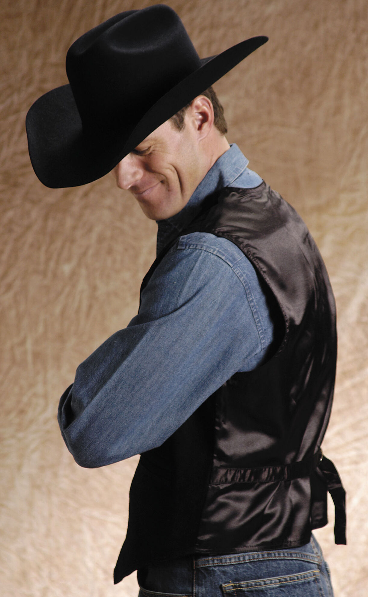 Roper leather vest sales