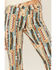 Image #2 - Rock & Roll Denim Women's Southwestern Print High Rise Stretch Flare Jeans, Beige/khaki, hi-res