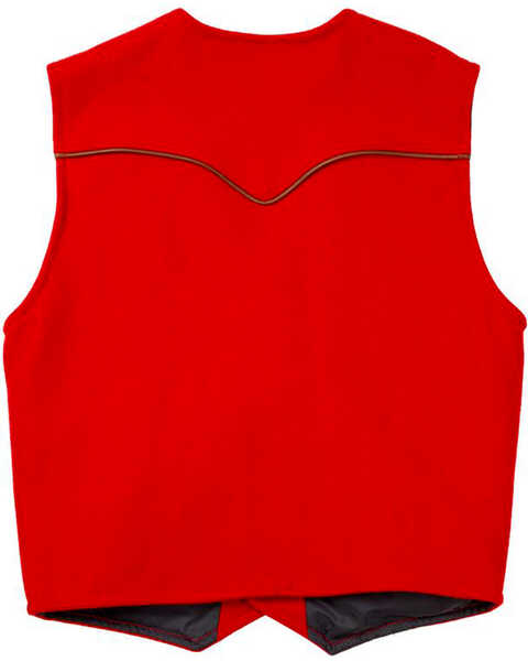 Image #3 - Schaefer Outfitter Men's Red Stockman Melton Wool Vest , , hi-res