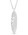 Image #2 - Montana Silversmiths Women's Wind Dancer Pierced Feather Oval Necklace, Silver, hi-res