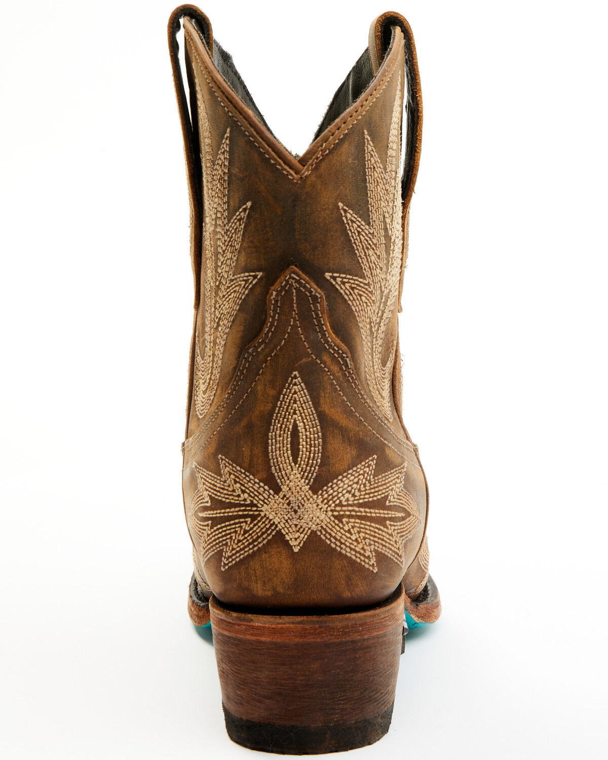 Image #5 - Lane Women's Lexington Western Booties - Snip Toe, Caramel, hi-res
