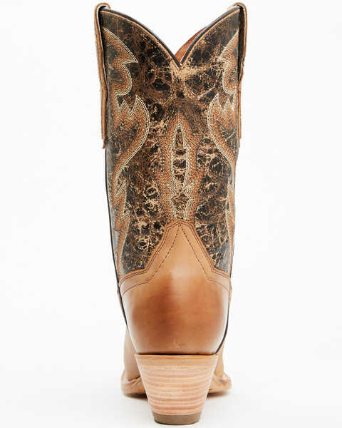 Image #5 - Dan Post Women's 11" Tria Western Boots - Snip Toe , Tan, hi-res