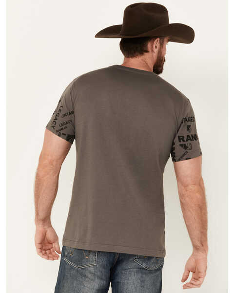 Image #4 - RANK 45® Men's Ranpen Short Sleeve Graphic T-Shirt, Charcoal, hi-res