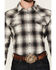 Image #3 - Cody James Men's Concho Plaid Print Long Sleeve Snap Western Shirt - Big, Cream, hi-res