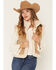 Image #1 - Revel Women's Faux Fur Reversible Vest, Tan, hi-res