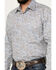 Image #3 - Rough Stock by Panhandle Men's Bandana Paisley Print Long Sleeve Pearl Snap Stretch Western Shirt, Blue, hi-res
