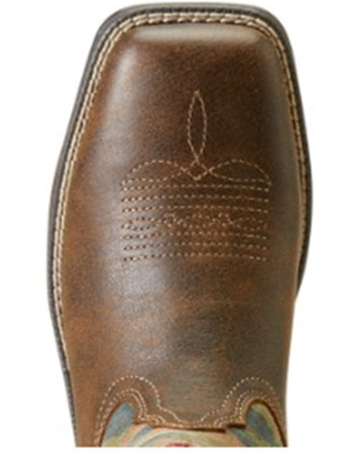 Image #4 - Ariat Women's Anthem Shortie Western Boots - Square Toe, Brown, hi-res