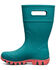 Image #3 - Bogs Girls' Essential Tall Rain Boots - Round Toe, Turquoise, hi-res