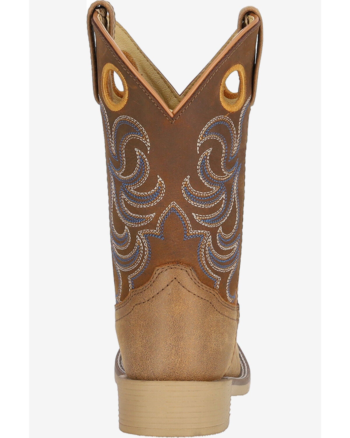 Image #4 - Smoky Mountain Boys' Owen Western Boots - Broad Square Toe, Brown, hi-res