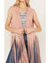 Image #3 - Fornia Women's Fringe Faux Suede Vest, Pink, hi-res